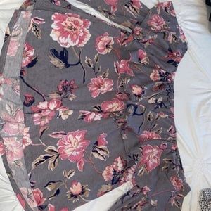 Off-the-shoulder floral top from boutique